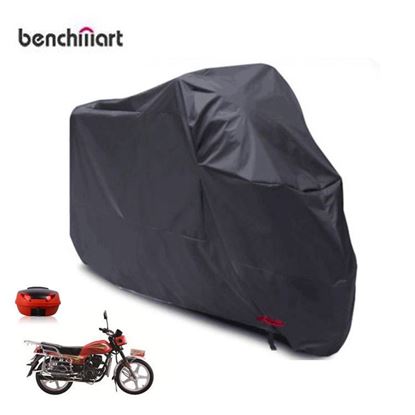 Picture of BenchMart Motorcycle Motorbike Cover Waterproof Outdoor Protection Heavy Duty Rain Dust Moped Scooter Cover, Size: XL - Black