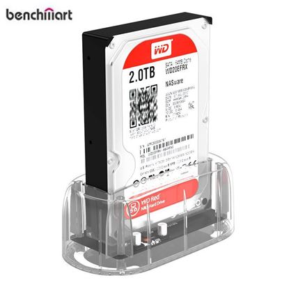 Picture of BenchMart Transparent USB 3.0 to SATA 3.0 HDD Docking Station - US Plug