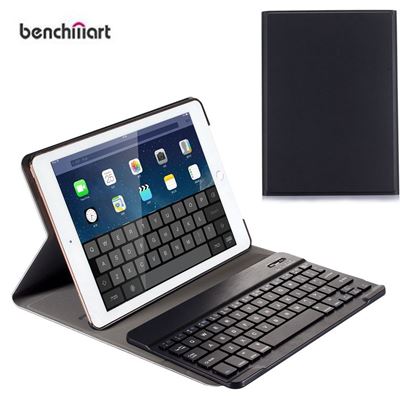 Picture of BenchMart Universal 9.7-inch Bluetooth Keyboard Leather Case for iPad 9.7 (2017)/Pro 9.7/iPad Air 2/Air - Black