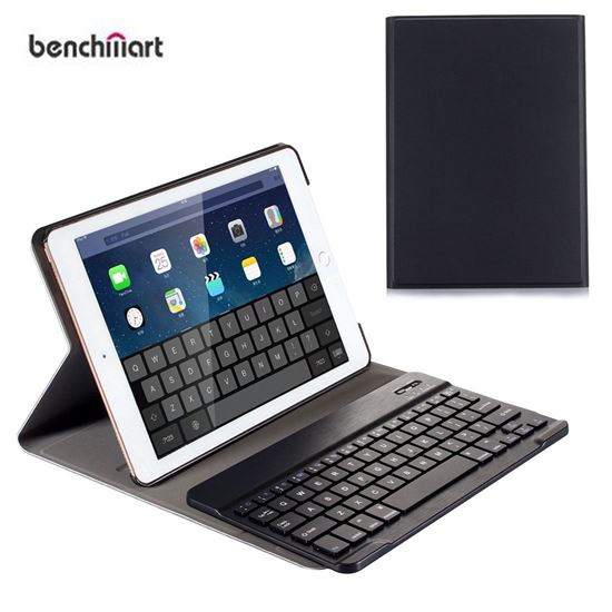 Picture of BenchMart Universal 9.7-inch Bluetooth Keyboard Leather Case for iPad 9.7 (2017)/Pro 9.7/iPad Air 2/Air - Black