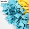 Picture of BenchMart Woven Training Blanket Game Foraging Dog Sniffing Mats Pad for Pet - Blue / Yellow