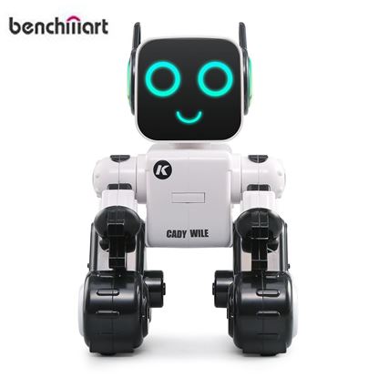 Picture of BenchMart 2.4G Intelligent Remote Control Robot Programming Interactive Sound Control Robot - White